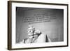 Abraham Lincoln Memorial b/w-null-Framed Photo