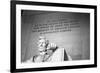 Abraham Lincoln Memorial b/w-null-Framed Photo