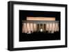 Abraham Lincoln Monument at Night, Washington DC-Zigi-Framed Photographic Print