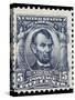 Abraham Lincoln on a USA Postage Stamp-fotomy-Stretched Canvas