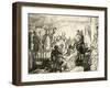 Abraham Lincoln on His Death Bed, C.1865-Hermann Faber-Framed Giclee Print