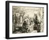 Abraham Lincoln on His Death Bed, C.1865-Hermann Faber-Framed Giclee Print