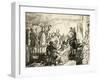 Abraham Lincoln on His Death Bed, C.1865-Hermann Faber-Framed Giclee Print