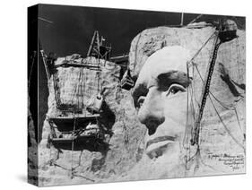 Abraham Lincoln on Mount Rushmore-null-Stretched Canvas