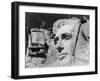 Abraham Lincoln on Mount Rushmore-null-Framed Photographic Print