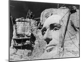 Abraham Lincoln on Mount Rushmore-null-Mounted Photographic Print
