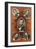 Abraham Lincoln Portraits-null-Framed Art Print