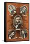 Abraham Lincoln Portraits-null-Framed Stretched Canvas