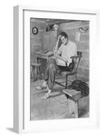 Abraham Lincoln Reading-null-Framed Giclee Print