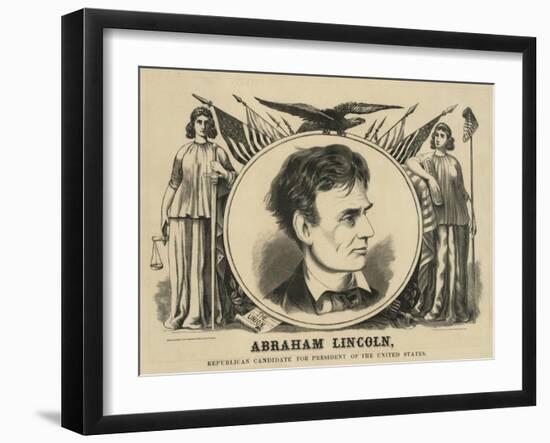 Abraham Lincoln, Republican Candidate for President of the United States-null-Framed Giclee Print