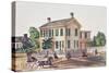 Abraham Lincoln's (1809-65) Residence-null-Stretched Canvas