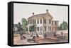 Abraham Lincoln's (1809-65) Residence-null-Framed Stretched Canvas