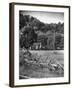 Abraham Lincoln's Childhood Home with a Rail Fence That He Built-Ralph Crane-Framed Photographic Print