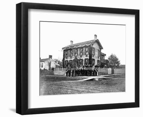 Abraham Lincoln's Home-S. M. Fassett-Framed Photographic Print