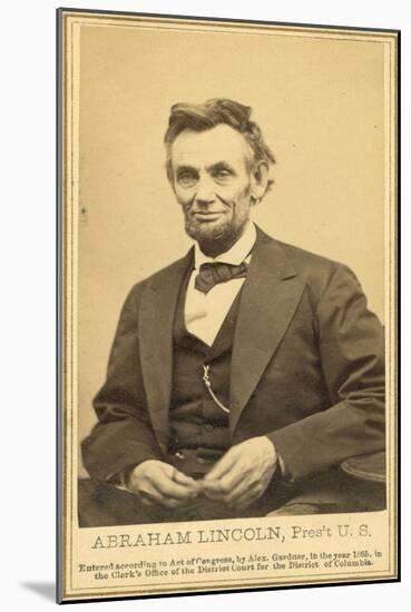 Abraham Lincoln's Last Portrait Sitting, 1865-Science Source-Mounted Giclee Print