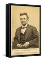 Abraham Lincoln's Last Portrait Sitting, 1865-Science Source-Framed Stretched Canvas