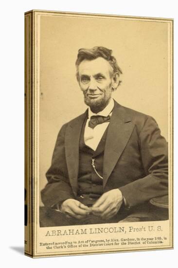 Abraham Lincoln's Last Portrait Sitting, 1865-Science Source-Stretched Canvas
