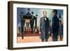 Abraham Lincoln's Prophetic Vision of His Own Death-null-Framed Giclee Print