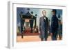 Abraham Lincoln's Prophetic Vision of His Own Death-null-Framed Giclee Print