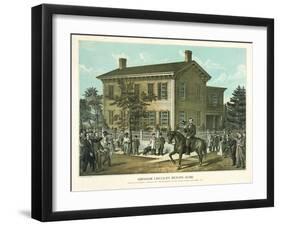 Abraham Lincoln's Return Home, C.1860-null-Framed Giclee Print