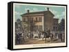 Abraham Lincoln's Return Home-null-Framed Stretched Canvas