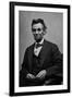 Abraham Lincoln Seated by Alexander Gardner-Alexander Gardner-Framed Photo