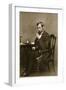 Abraham Lincoln Sitting at Desk, 1861-Mathew Brady-Framed Giclee Print