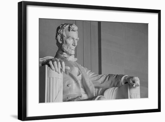 Abraham Lincoln Statue Detail At Lincoln Memorial - Washington Dc, United States-Orhan-Framed Art Print