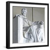Abraham Lincoln Statue, Lincoln Memorial, Washington Dc, USA-robert cicchetti-Framed Photographic Print
