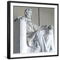 Abraham Lincoln Statue, Lincoln Memorial, Washington Dc, USA-robert cicchetti-Framed Photographic Print