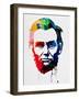 Abraham Lincoln Watercolor-Lora Feldman-Framed Art Print