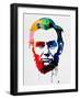 Abraham Lincoln Watercolor-Lora Feldman-Framed Art Print