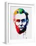 Abraham Lincoln Watercolor-Lora Feldman-Framed Art Print