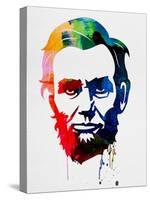 Abraham Lincoln Watercolor-Lora Feldman-Stretched Canvas