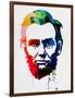 Abraham Lincoln Watercolor-Lora Feldman-Framed Art Print