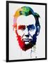 Abraham Lincoln Watercolor-Lora Feldman-Framed Art Print