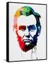 Abraham Lincoln Watercolor-Lora Feldman-Framed Stretched Canvas