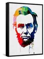 Abraham Lincoln Watercolor-Lora Feldman-Framed Stretched Canvas