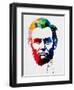 Abraham Lincoln Watercolor-Lora Feldman-Framed Art Print