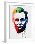 Abraham Lincoln Watercolor-Lora Feldman-Framed Art Print