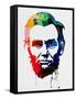 Abraham Lincoln Watercolor-Lora Feldman-Framed Stretched Canvas