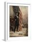 Abraham Lincoln with American Flag-null-Framed Giclee Print