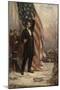 Abraham Lincoln with American Flag-null-Mounted Giclee Print