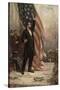 Abraham Lincoln with American Flag-null-Stretched Canvas