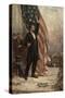 Abraham Lincoln with American Flag-null-Stretched Canvas