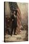 Abraham Lincoln with American Flag-null-Stretched Canvas