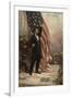 Abraham Lincoln with American Flag-null-Framed Giclee Print