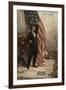 Abraham Lincoln with American Flag-null-Framed Giclee Print