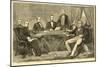 Abraham Lincoln with Cabinet at Washington-null-Mounted Giclee Print