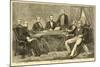 Abraham Lincoln with Cabinet at Washington-null-Mounted Giclee Print